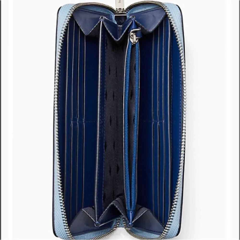 New! Kate Spade fresh water Bon voyage off the grid large continental wallet.
